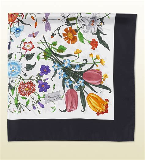 foulard flora gucci prezzi|Gucci Foulard Con Stampa Flora .